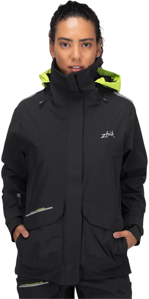 2026 Zhik Womens OFS600 Offshore Cruising Sailing Jacket JKT-0600-W-BLK - Black